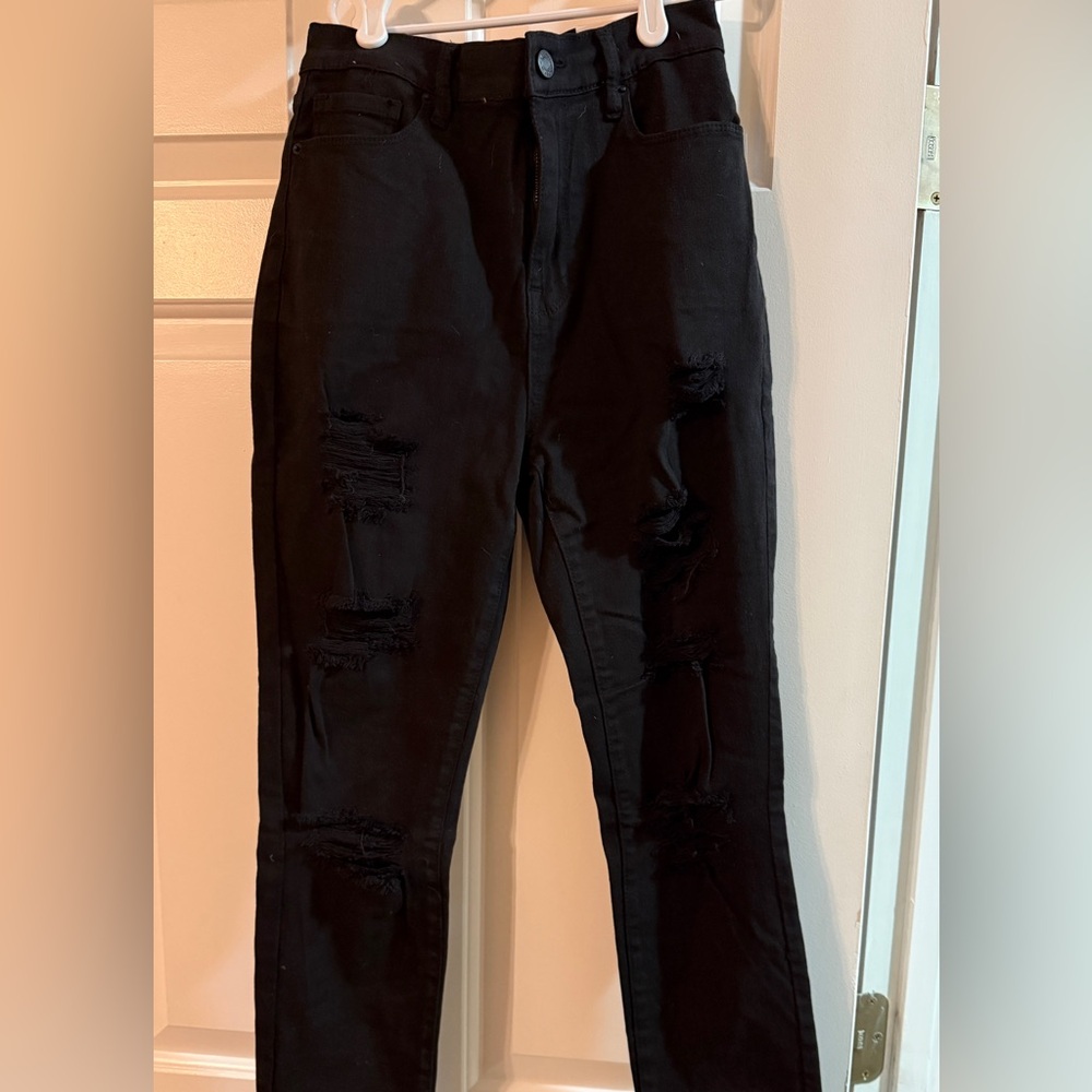 PacSun Black Distressed Skinny Jeans
